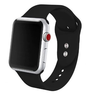 Apple Watch szilikon óraszíj /fekete/ 44/45/46/49 mm