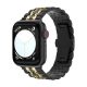 Apple Watch "Pearlmaster" láncszemes fém óraszíj /fekete-arany/ 42/44/45/49 mm
