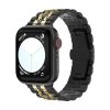 Apple Watch "Pearlmaster" láncszemes fém óraszíj /fekete-arany/ 38/40/41 mm