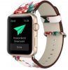 Apple Watch virágmintás óraszíj /red rose/ 44/45/46 és 49 mm