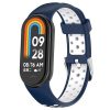 Mybandz-Mi Band 8-Lélegző szilikon óraszíj/kék-fehér