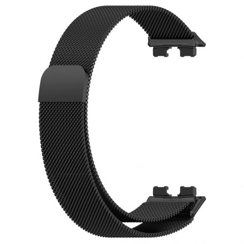 MYBANDZ Huawei Band 8-9 Milánói mágneses fém óraszíj/fekete