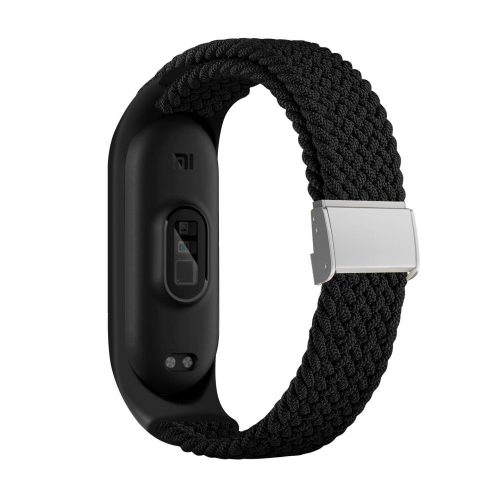 MYBANDZ Mi Band 3/4/5/6/7 - Állítható fonott óraszíj-fekete