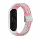 MYBANDZ Mi Band 3/4/5/6/7 - Állítható fonott óraszíj-fehér-púder