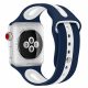 Apple Watch szilikon óraszíj /kék-fehér/ 40/41 és 42mm