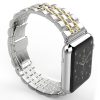 Apple Watch "Pearlmaster" láncszemes fém óraszíj /ezüst-arany/ 38/40/41 mm