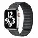 Apple Watch két részes mágneses szövet pánt /fekete/ 44/45/46/49 mm