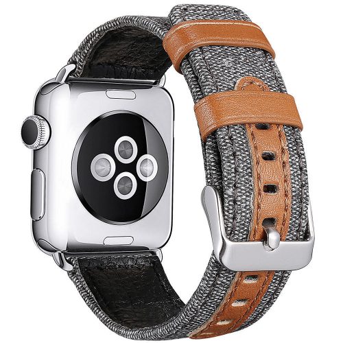 Apple Watch farmer-szövet óraszíj /sötét-szürke/ 44/45/46/49 mm