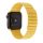 Apple Watch mágneses bőróraszíj /sárga/ 38/40/41 mm