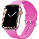 Apple Watch csatos szilikon óraszíj /pink/ 44/45/46/49 mm