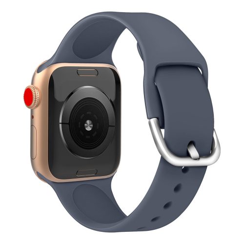 Apple Watch csatos szilikon óraszíj /szürkés-kék/ 42/44/45/49 mm