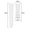 MYBANDZ Szilikon óraszíj Galaxy Watch 4-5-6-7/fehér-rés nélkül/ 20mm