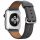 Apple Watch bőróraszíj /szürke/ 42/44/45/49 mm