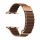 Apple Watch mágneses bőróraszíj fém csattal /kávébarna/ 42/44/45/49 mm