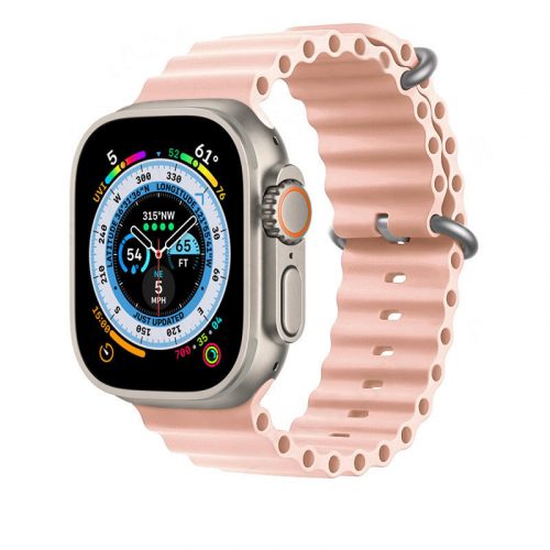 Apple Watch Ocean szilikon óraszíj /rózsa/ 38/40/41 mm