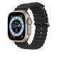 Apple Watch Ocean szilikon óraszíj /fekete/ 44/45/46/49 mm