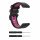 MYBANDZ Sportos két színű szilikon óraszíj - fekete-pink (22mm QuickFit )