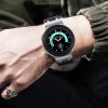 Mybandz Element szilikon óraszíj-Samsung Galaxy Watch 4-5-6-7/bézs-ezüst/20mm