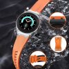 Mybandz Element szilikon óraszíj-Samsung Galaxy Watch 4-5-6-7/bézs-ezüst/20mm