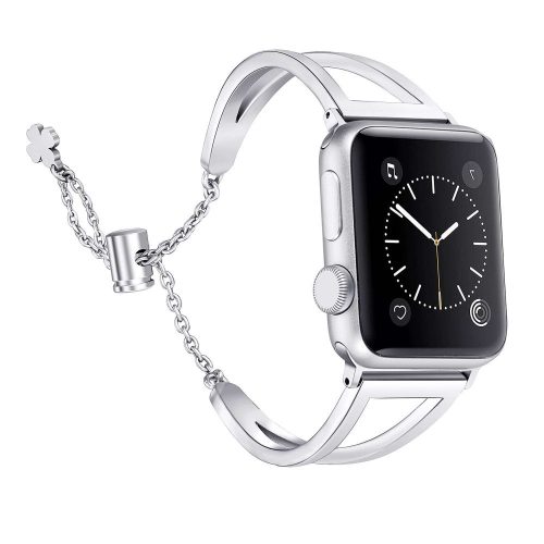 Apple Watch láncos fém óraszíj- ezüst/40/41 és 42 mm