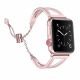 Apple Watch láncos fém óraszíj- pink-arany/40/41 és 42 mm