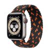 Apple Watch fonott rugalmas szövet óraszíj /fekete-narancs/ 40/41 és 42 mm