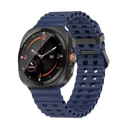 Mybandz Waves szilikon szíj-sötétkék/Samsung Galaxy Watch Ultra