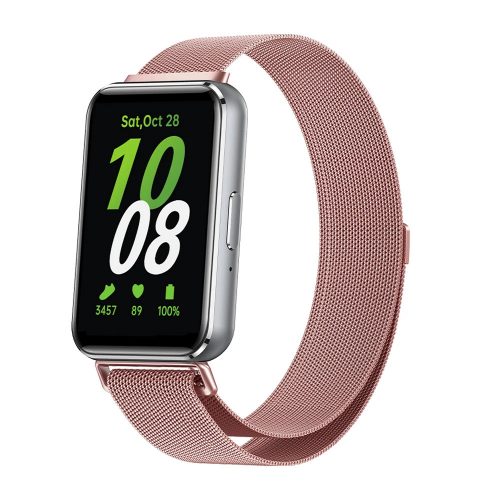 MYBANDZ Milánói mágneses fém óraszíj / pinkarany / Samsung Galaxy Fit 3