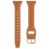 MYBANDZ Elegáns slim bőróraszíj rosegold csattal /barna/20mm