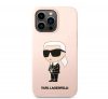 Karl Lagerfeld Liquid Silicone Ikonik NFT Apple iPhone 13 Pro (6.1) hátlapvédő tok rózsaszín (KLHCP13LSNIKBCK)