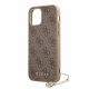 Guess Apple iPhone 12 / 12 Pro 2020 (6.1) Charms Hard Case hátlapvédő tok barna (GUHCP12MGF4GBR)