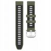 MYBANDZ Run szilikon óraszíj - khaki-fekete(Garmin 22mm órákhoz QR)