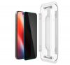 Spigen Glas.tR EZ Fit Apple iPhone 16 Pro Privacy tempered kijelzővédő fólia felhelyező kerettel (2db)