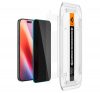 Spigen Glas.tR EZ Fit Apple iPhone 16 Pro Privacy tempered kijelzővédő fólia felhelyező kerettel (2db)