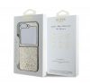 Guess PC/TPU Glitter Flakes Metal Logo Samsung Galaxy Z Flip6 hátlap tok, arany