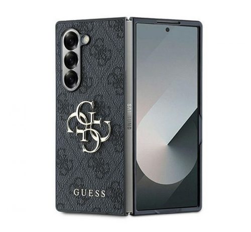 Guess 4G Metal Logo PU Samsung Galaxy Z Fold6 hátlap tok, szürke