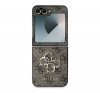 Guess 4G Metal Logo PU Samsung Galaxy Z Flip6 hátlap tok, barna