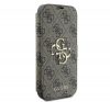 Guess 4G Metal Logo iPhone 16 Pro flip/oldalra nyíló tok, barna GUHMP16XU4GPRW