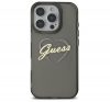 Guess IML Heart iPhone 16 Pro kemény hátlap tok, fekete GUHCP16LHCHGSPK