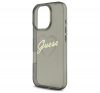 Guess IML Heart iPhone 16 Pro kemény hátlap tok, fekete GUHCP16LHCHGSPK