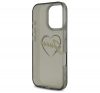 Guess IML Heart iPhone 16 Pro kemény hátlap tok, fekete GUHCP16LHCHGSPK