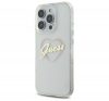 Guess IML Heart iPhone 16 Pro kemény hátlap tok, átlátszó GUHCP16LHCHGSPT