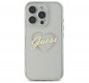 Guess IML Heart iPhone 16 Pro kemény hátlap tok, átlátszó GUHCP16LHCHGSPT