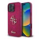 Guess Glitter Script Big 4G iPhone 16 Pro kemény hátlap tok, lila GUHCP16LHG4SGU