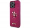 Guess Glitter Script Big 4G iPhone 16 Pro kemény hátlap tok, lila GUHCP16LHG4SGU