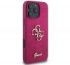 Guess Glitter Script Big 4G iPhone 16 Pro kemény hátlap tok, lila GUHCP16LHG4SGU