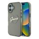 Guess IML Heart iPhone 16 Plus kemény hátlap tok, fekete GUHCP16MHCHGSPK