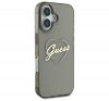 Guess IML Heart iPhone 16 Plus kemény hátlap tok, fekete GUHCP16MHCHGSPK