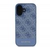 Guess 4G Bottom Stripe iPhone 16 kemény hátlap tok, kék GUHCP16SG4GLBL