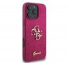 Guess Fixed Glitter Big 4G iPhone 16 Pro Max kemény hátlap tok, lila GUHCP16XHG4SGU